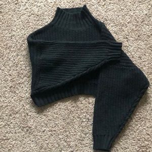 Black cropped sweater